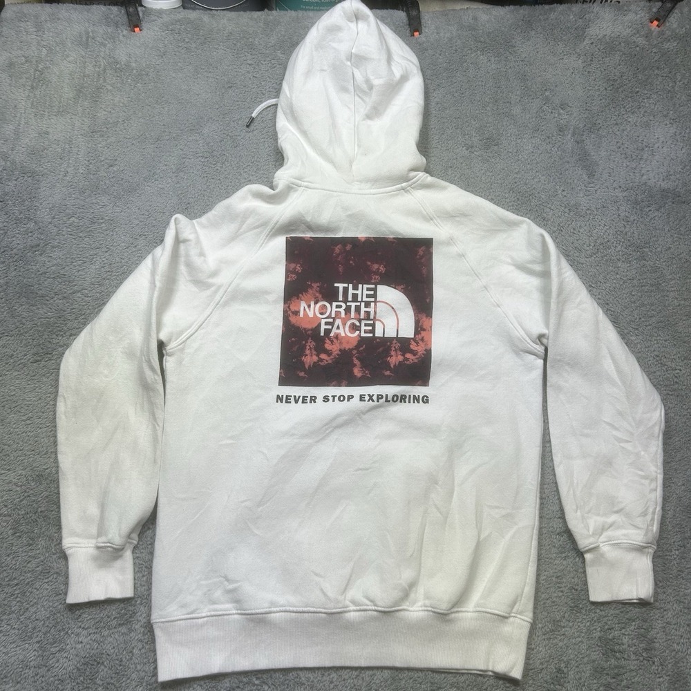 The North‎ Face Hoodie Womens L White Box NSE Tie Dye Pullover Sweatshirt Hooded